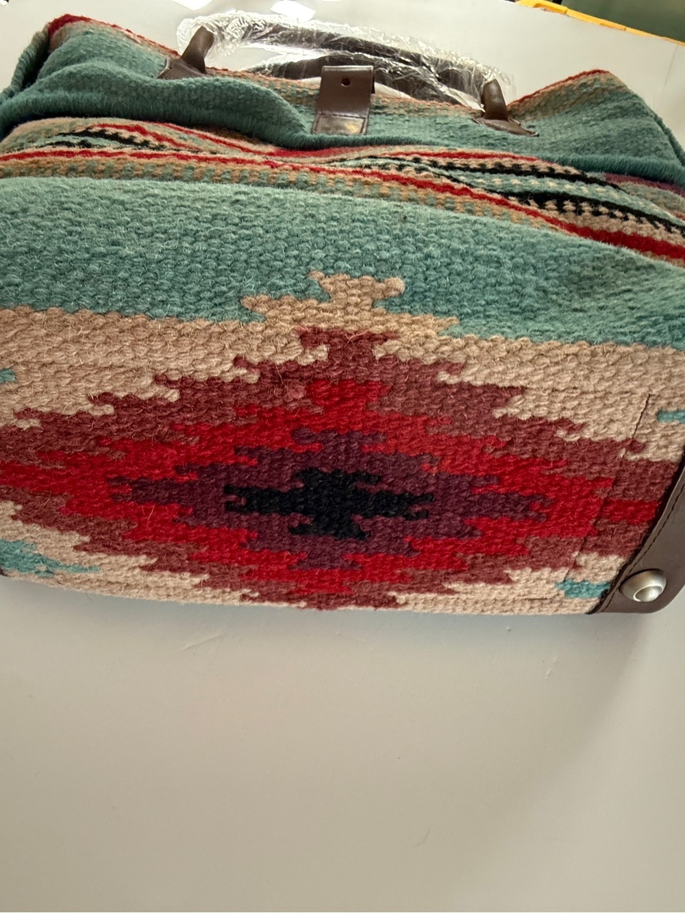 AmeriLeather serape blanket large tote satchel NWT - Picture 7 of 8